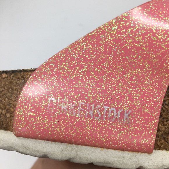 Birkenstock Pink Galaxy Gizeh Thong Girls Glitter - Picture 9 of 10